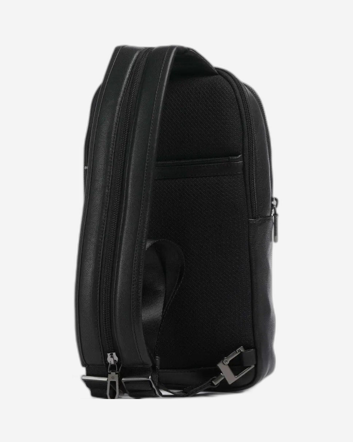 Piquadro S134 Monosling جلد أسود