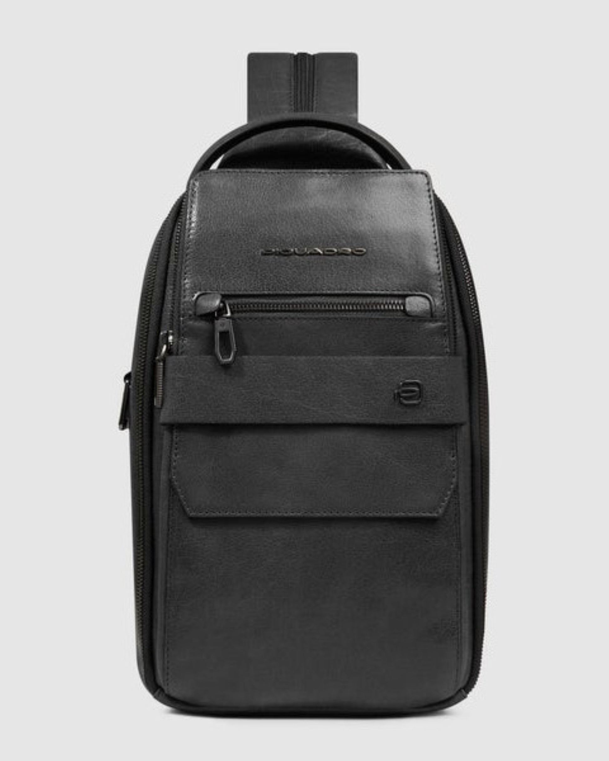 S141 SOLM PERSONALIZABLE  CONVERTIBLE TO BACKPACK SLING BAG BLACK