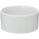 طبق تقديم من الخيزران والأردواز و3 أوعية سيراميك بيضاء من فنون المطبخ