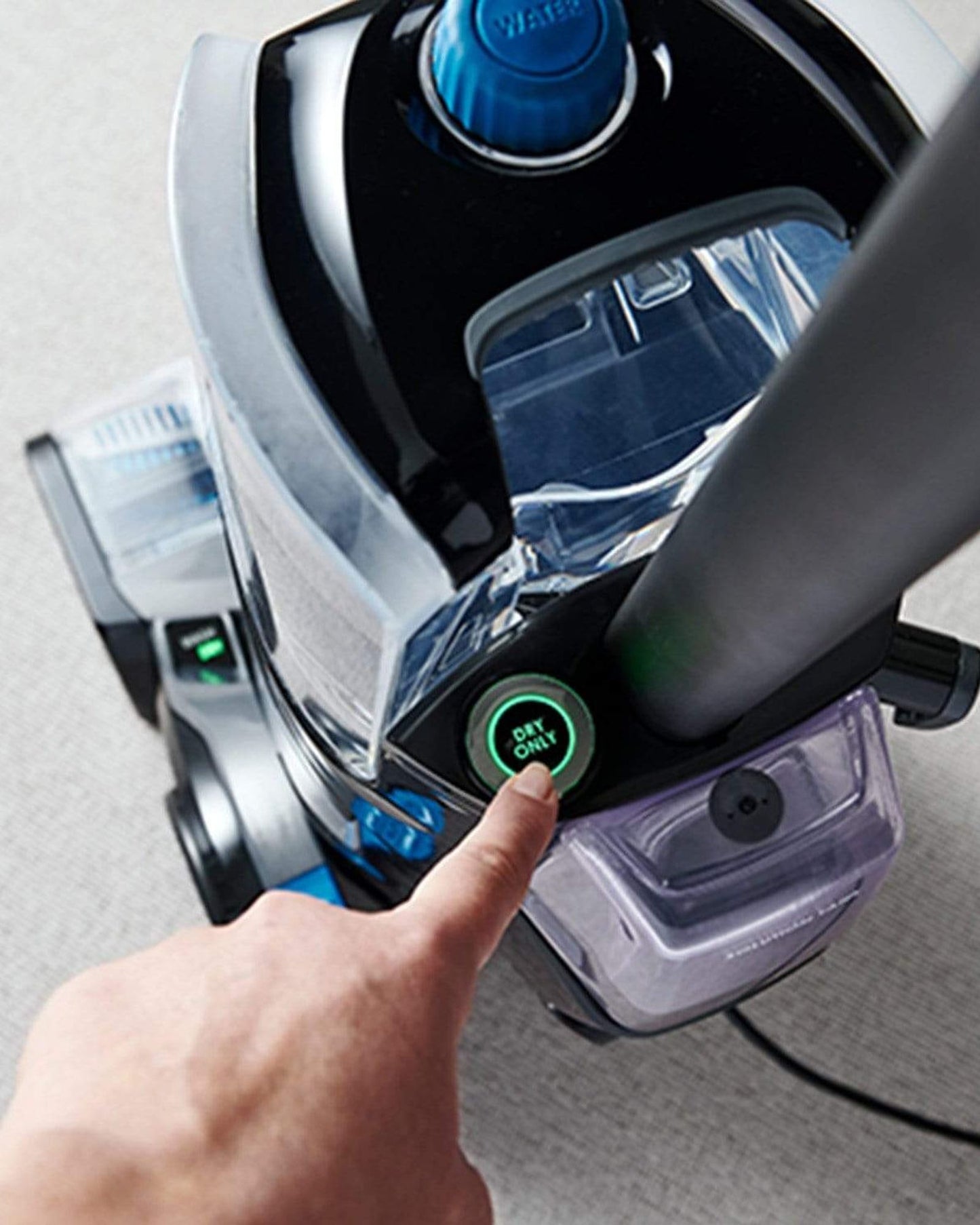 غسالة سجاد أوتوماتيكية من هوفر - مكنسة كهربائية عمودية بلاتينيوم سمارت ووش - CDCW-SWME