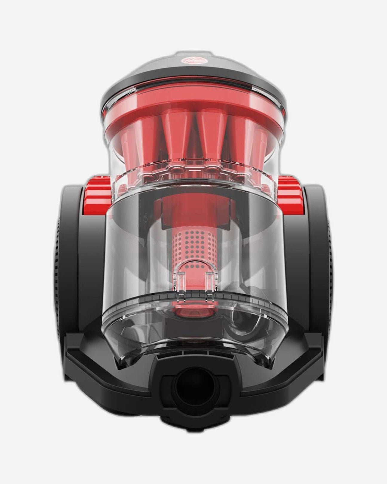 مكنسة كهربائية هوفر CDCY-AMME متعددة الأعاصير عالية الشفط، سعة 2 لتر، فلتر H12 HEPA، صغيرة الحجم، وفلتر سهل الشطف، لون أحمر