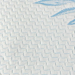 واقي مرتبة مقاوم للماء من القطن المنزلي مصنوع من الخيزران باللون الأزرق