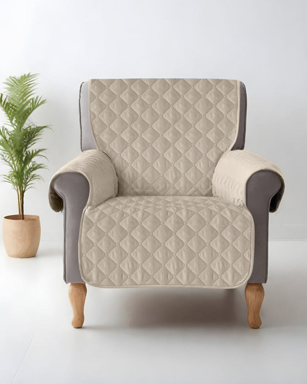 Cotton Home Premium 1 Seater Quilted Sofa Protector