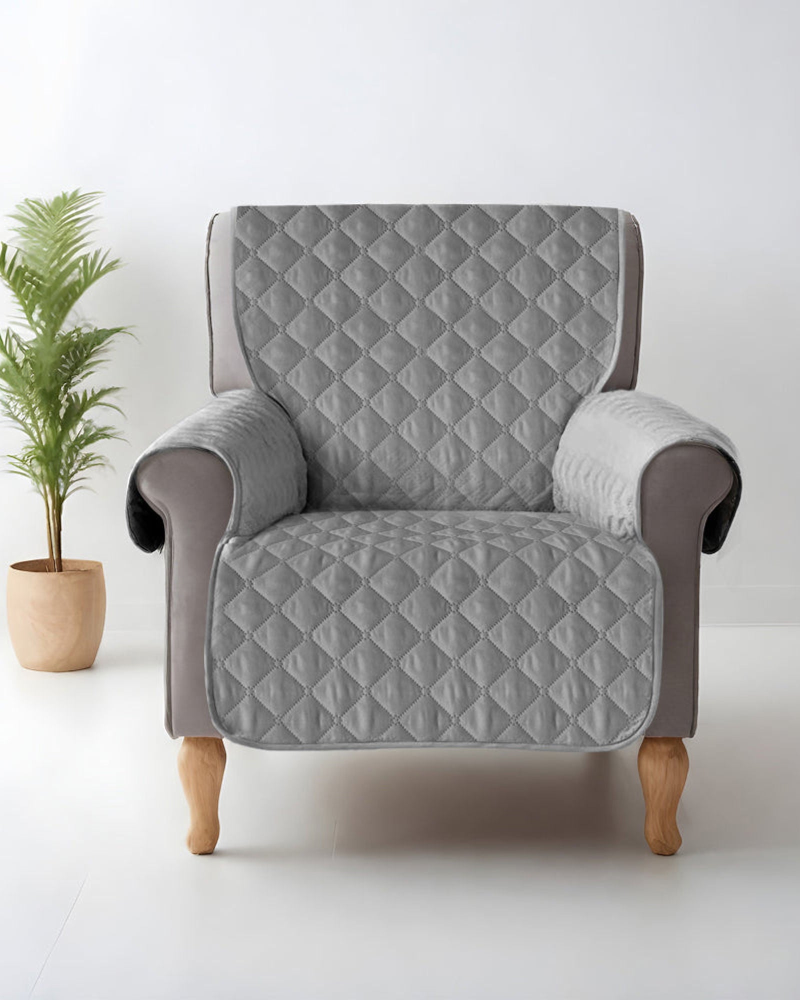 واقي أريكة مبطن بريميوم من القطن المنزلي بمقعد واحد