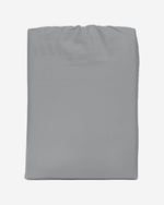 طقم ملاءات قطنية منزلية مكون من 3 قطع مع غطاء وسادة - فضي