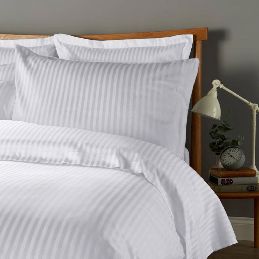 طقم غطاء لحاف قطني فاخر مخطط من 6 قطع من Cotton Home مقاس 220×240 سم