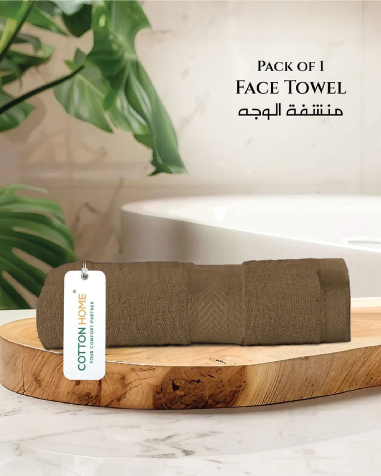 منشفة قطنية فاخرة من كوتون هوم، مقاس 30×30 سم، منشفة وجه، 600 غرام/متر مربع، سريعة الجفاف ومتينة