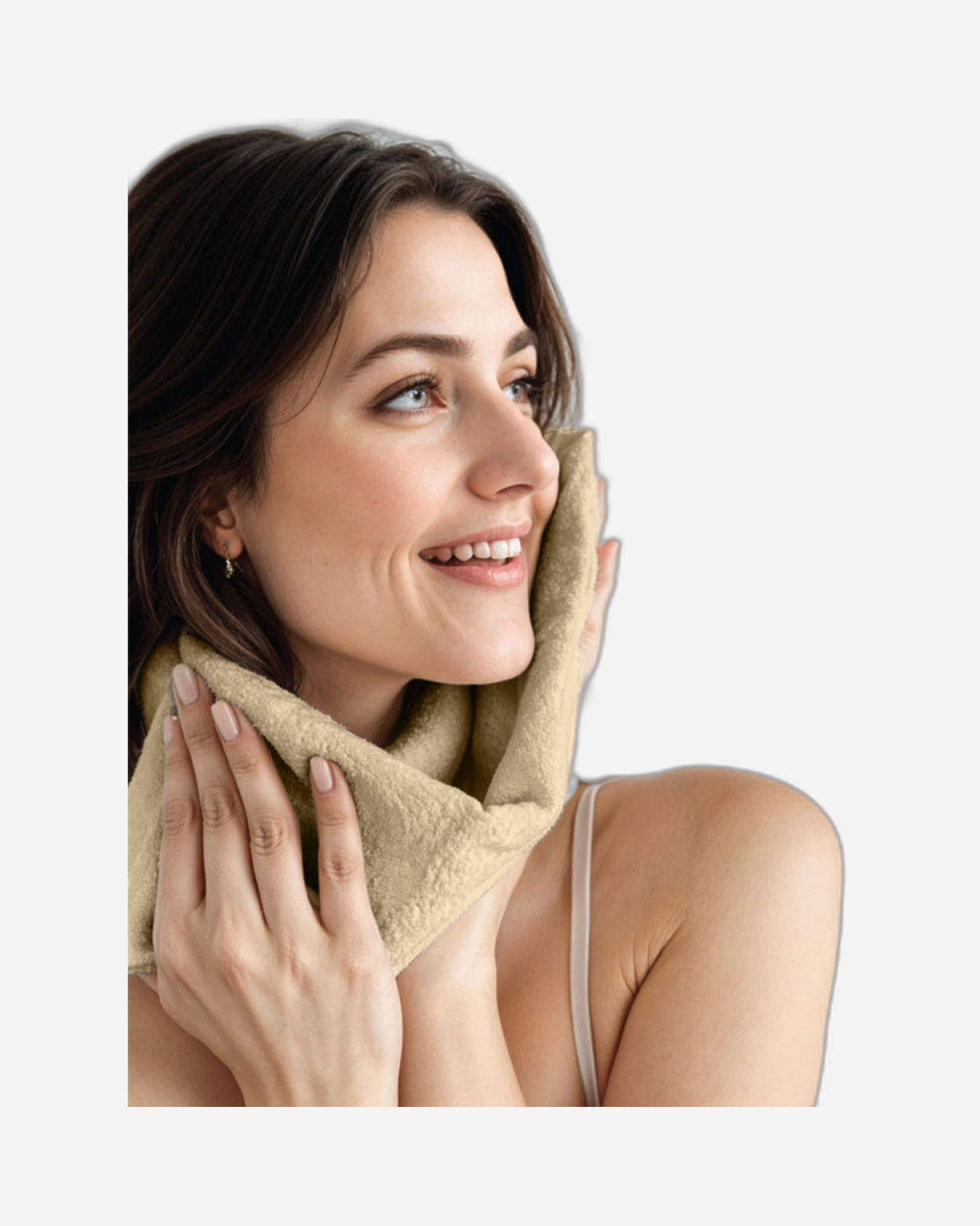 منشفة قطنية فاخرة من كوتون هوم، مقاس 30×30 سم، منشفة وجه، 600 غرام/متر مربع، سريعة الجفاف ومتينة