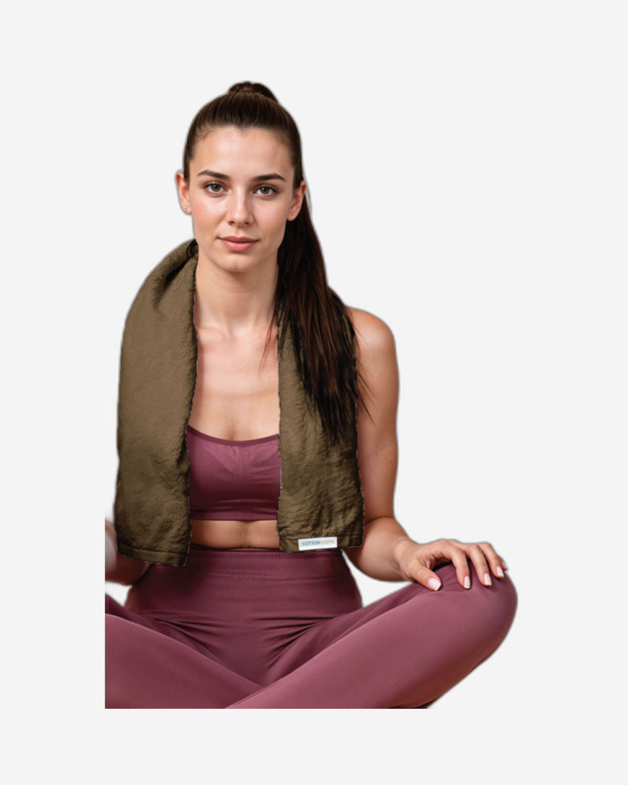 منشفة قطنية فاخرة من كوتون هوم، مقاس 40×70 سم، سريعة الجفاف ومتينة، وزنها 600 غرام/متر مربع