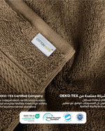 منشفة قطنية فاخرة من كوتون هوم، مقاس 70×140 سم، وزن 600 غرام/متر مربع، سريعة الجفاف ومتينة