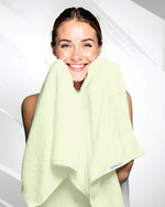 منشفة قطنية فاخرة من كوتون هوم، مقاس 70×140 سم، وزن 600 غرام/متر مربع، سريعة الجفاف ومتينة