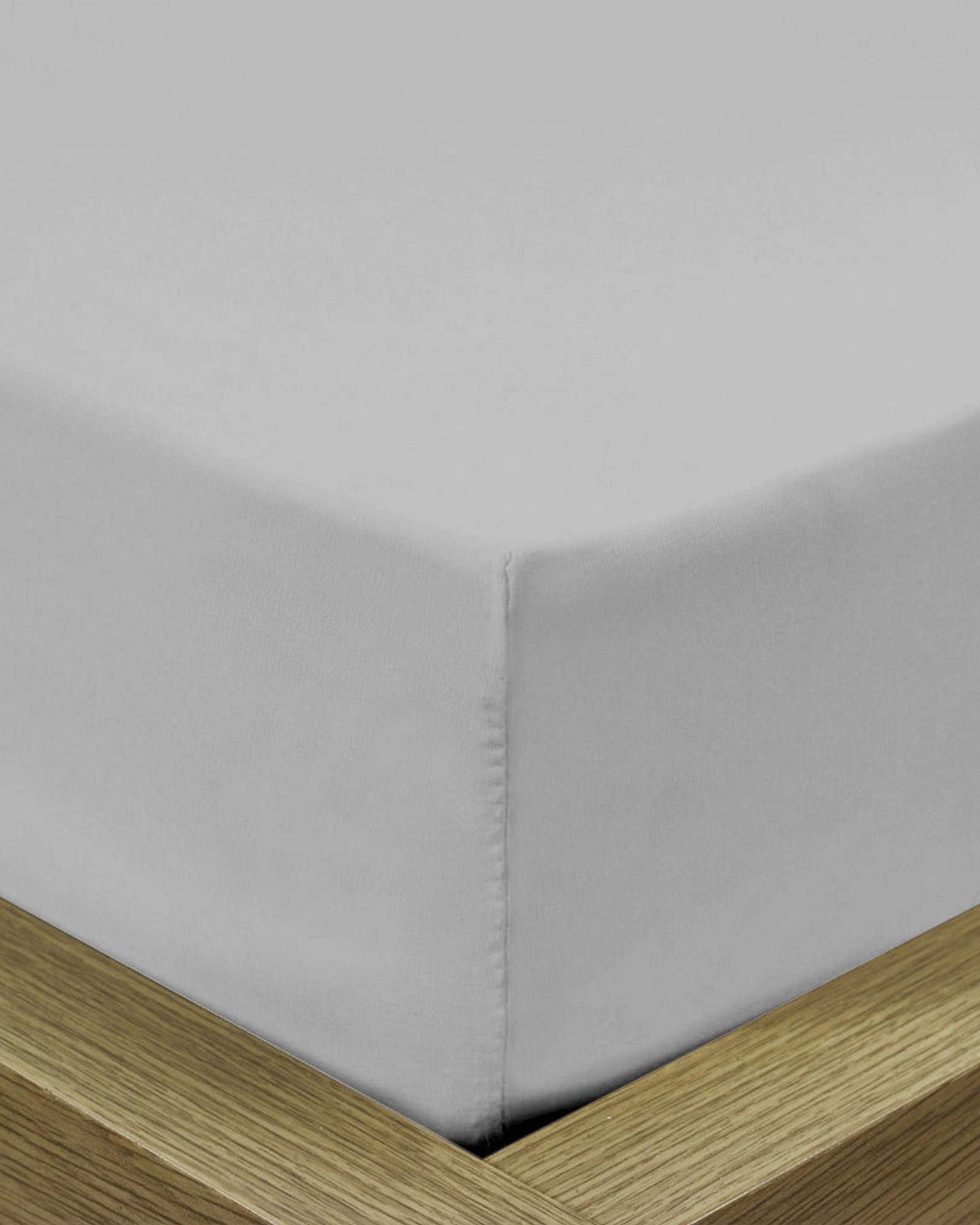 ملاءة سرير قطنية منزلية قطعة واحدة فائقة النعومة باللون الرمادي