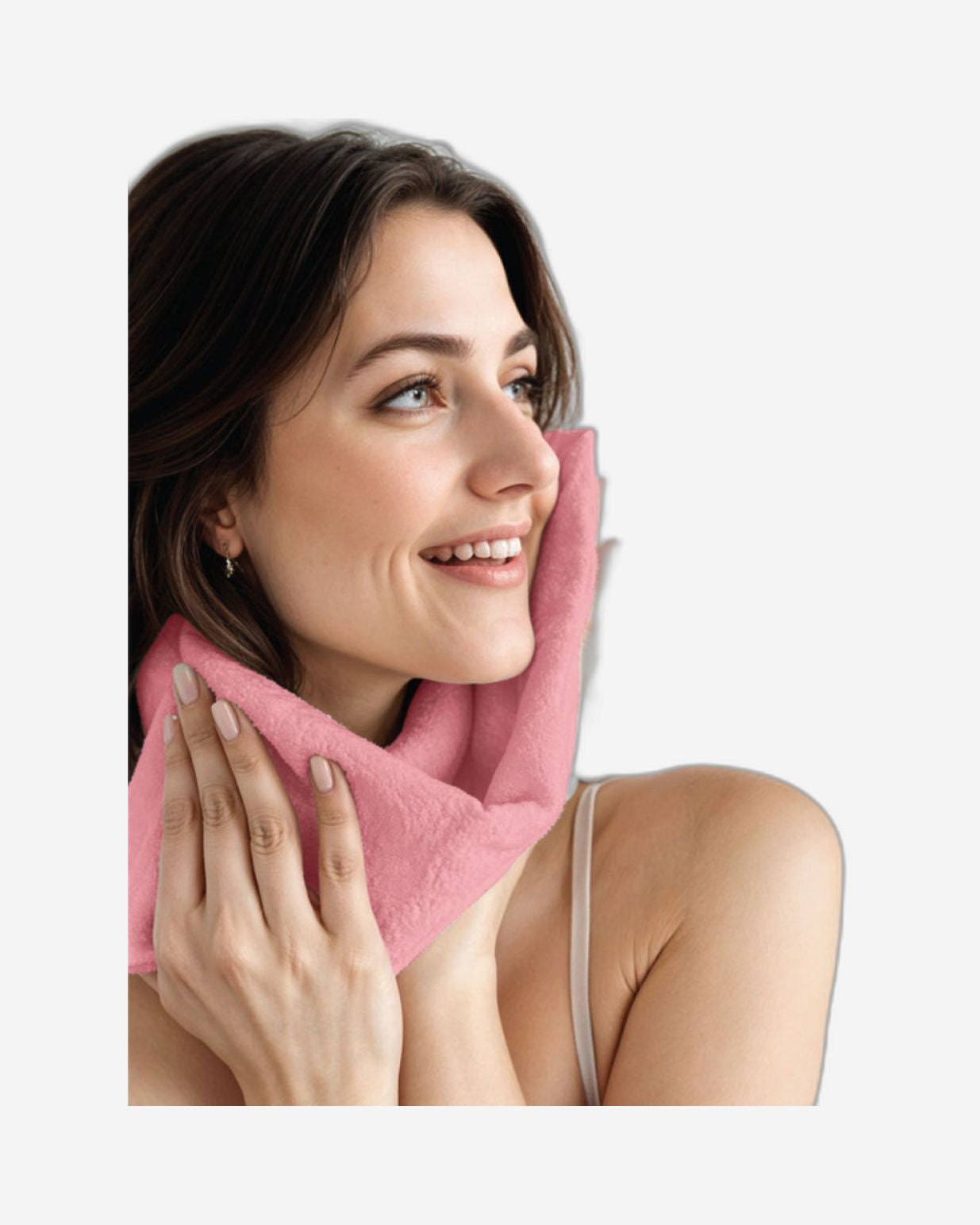 منشفة وجه منزلية قطنية قطعتين