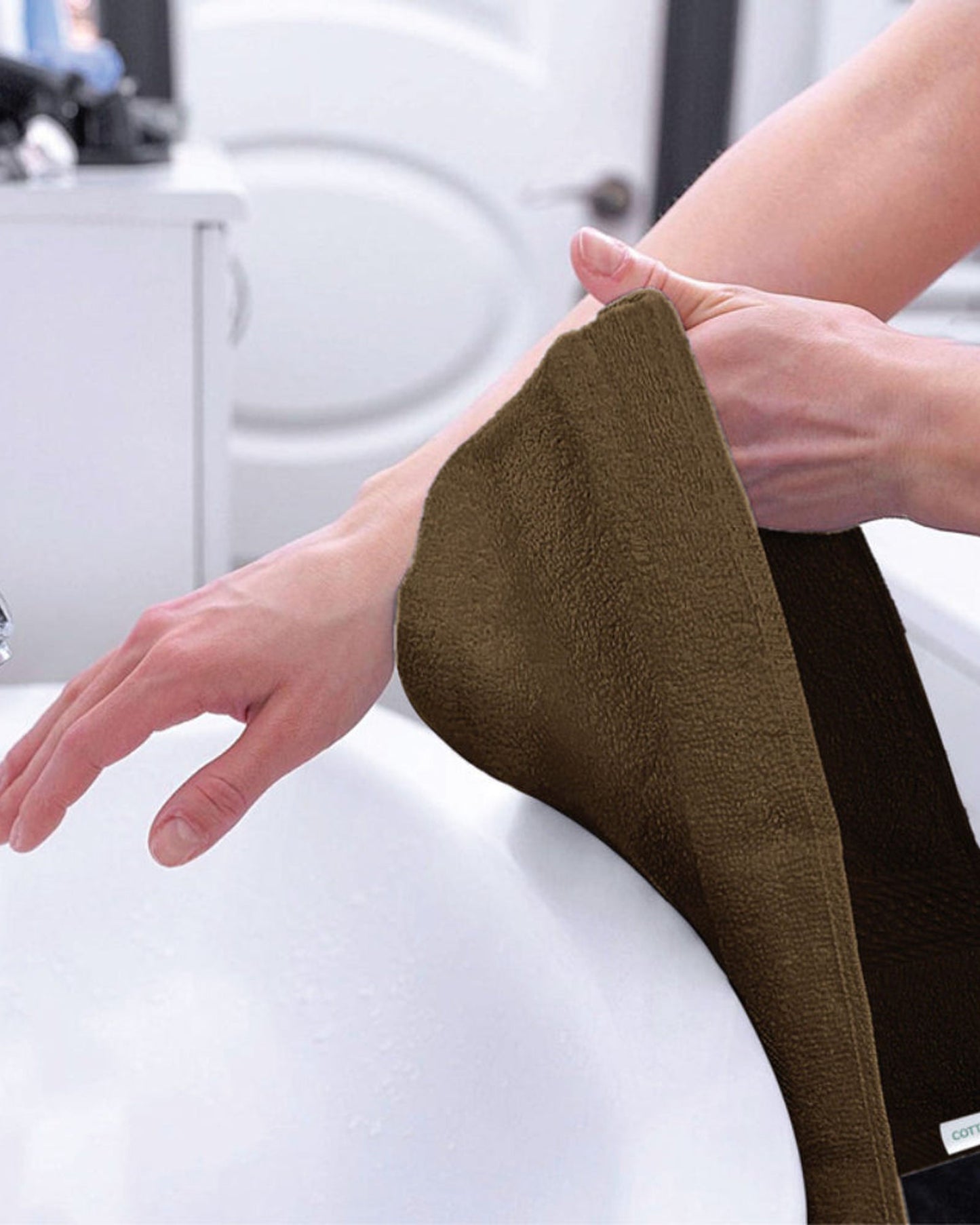 منشفتان يدويتان منزليتان من القطن