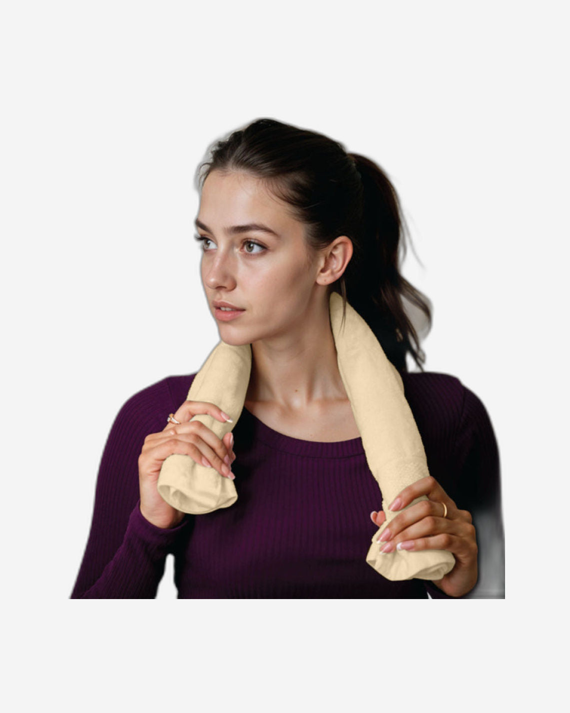 منشفتان يدويتان منزليتان من القطن