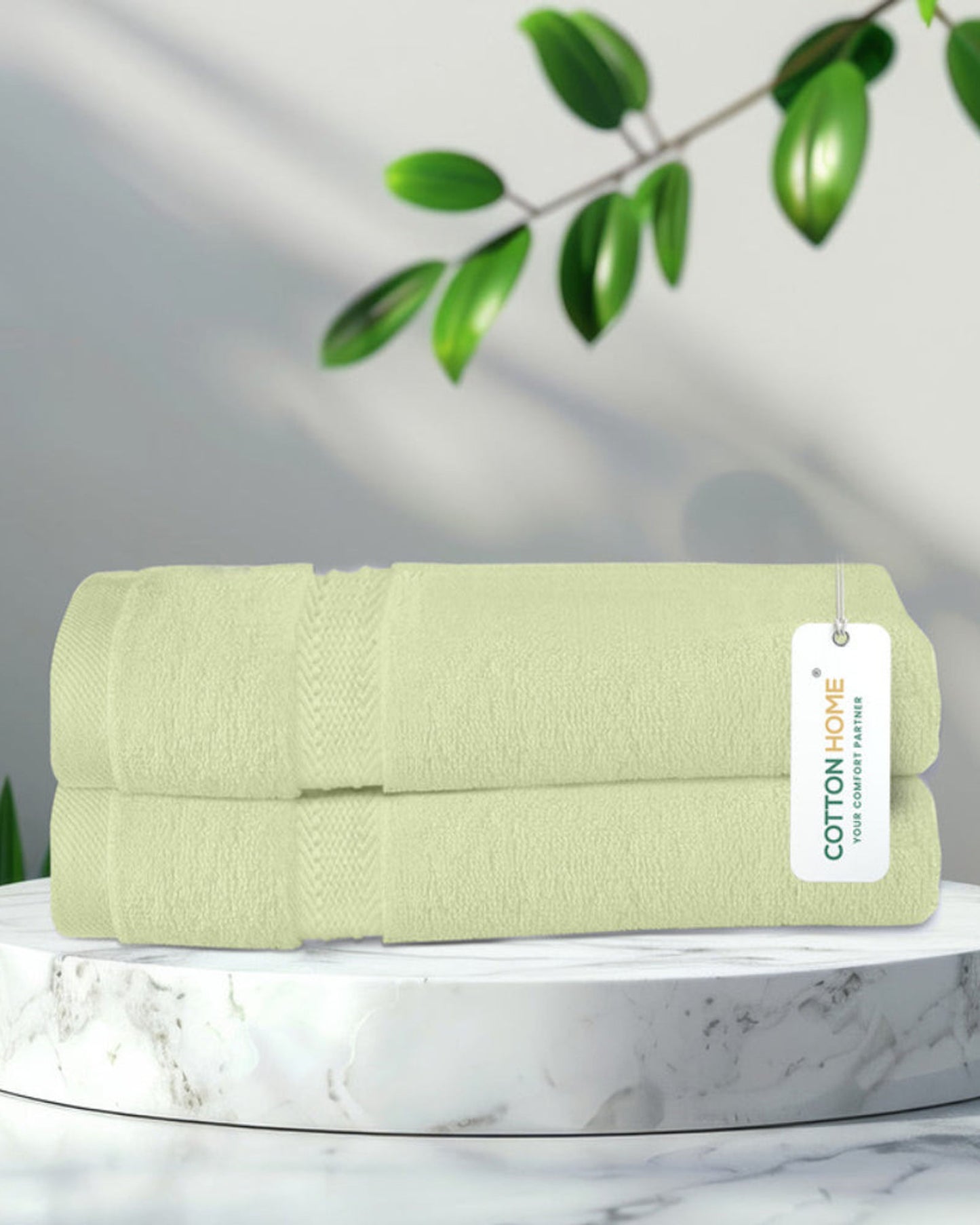 منشفتان يدويتان منزليتان من القطن