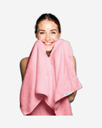 منشفة حمام قطنية فاخرة من كوتون هوم، مقاس 70×140 سم، قطعتان، 600 غرام/متر مربع، سريعة الجفاف ومتينة