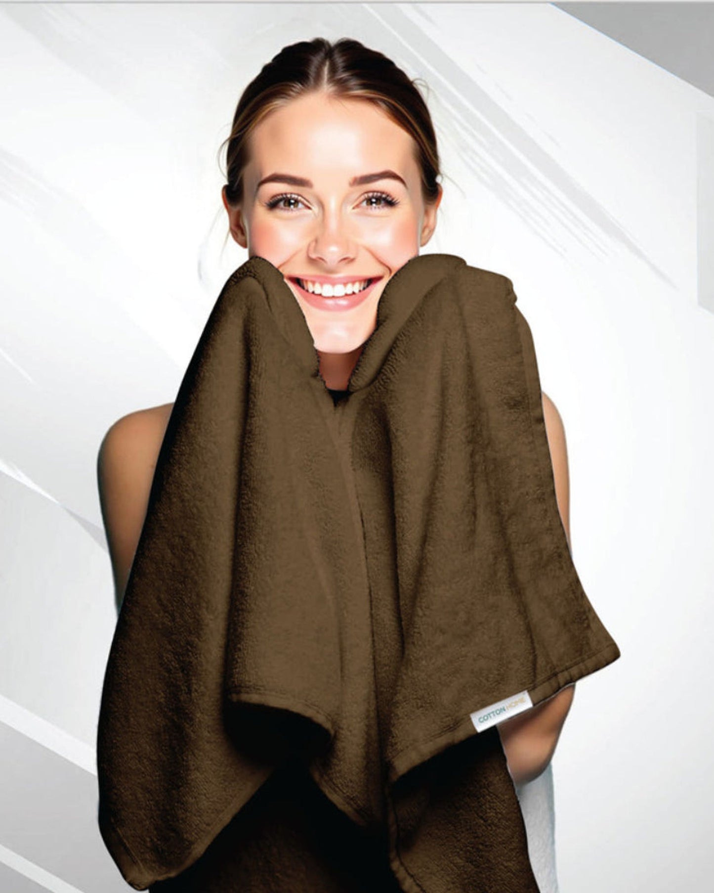 مناشف حمام قطنية منزلية قطعتين