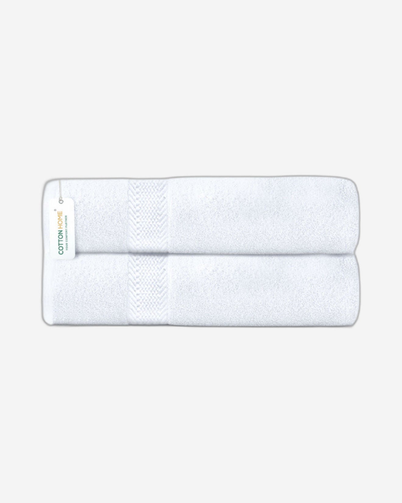 منشفة قطنية فاخرة من كوتون هوم، مقاس 90×180 سم، قطعتان، وزن 600 غرام/متر مربع، سريعة الجفاف ومتينة