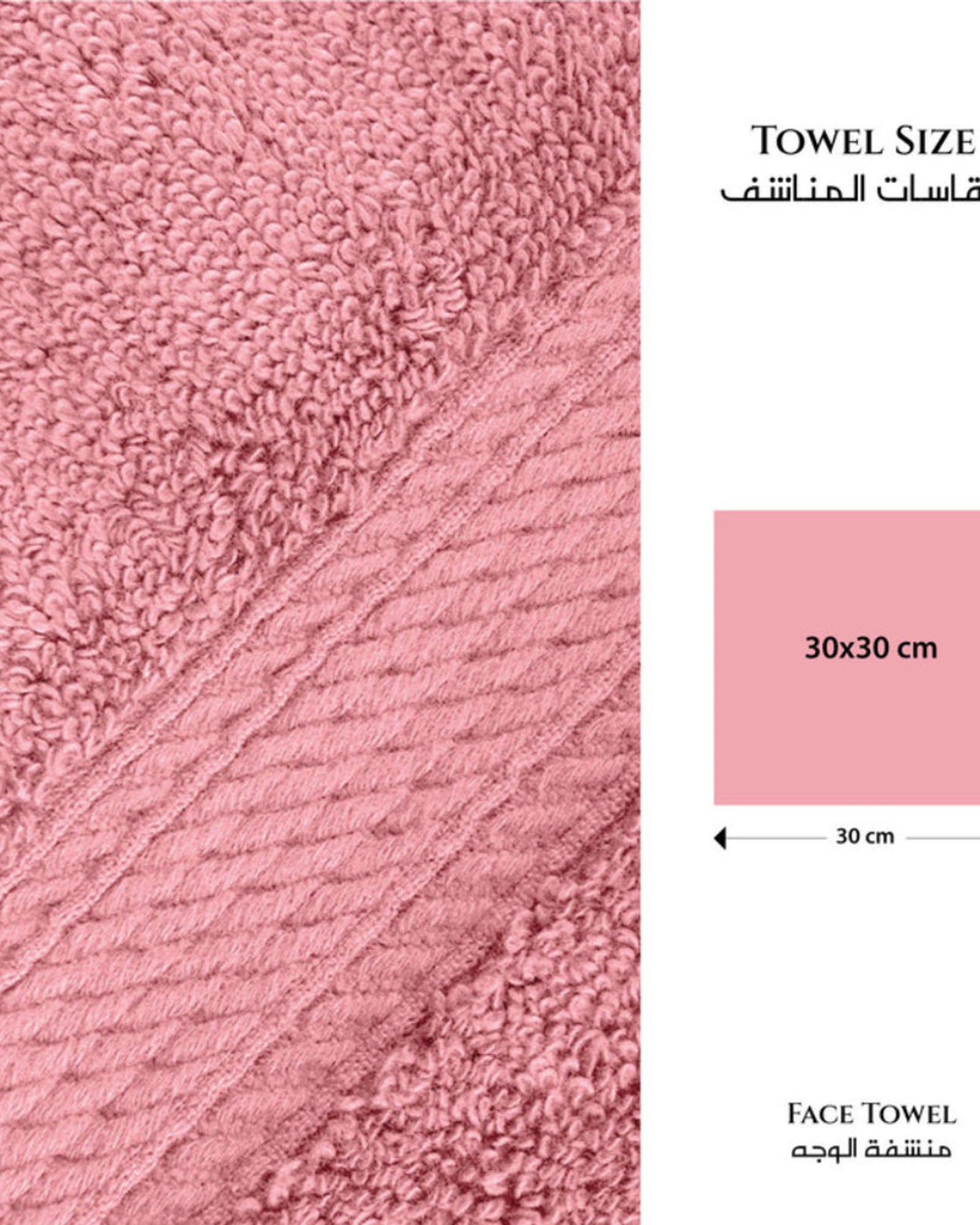 مناشف قطنية فاخرة من كوتون هوم، 30×30 سم، طقم من 4 قطع، منشفة وجه، 600 غرام/متر مربع، سريعة الجفاف ومتينة