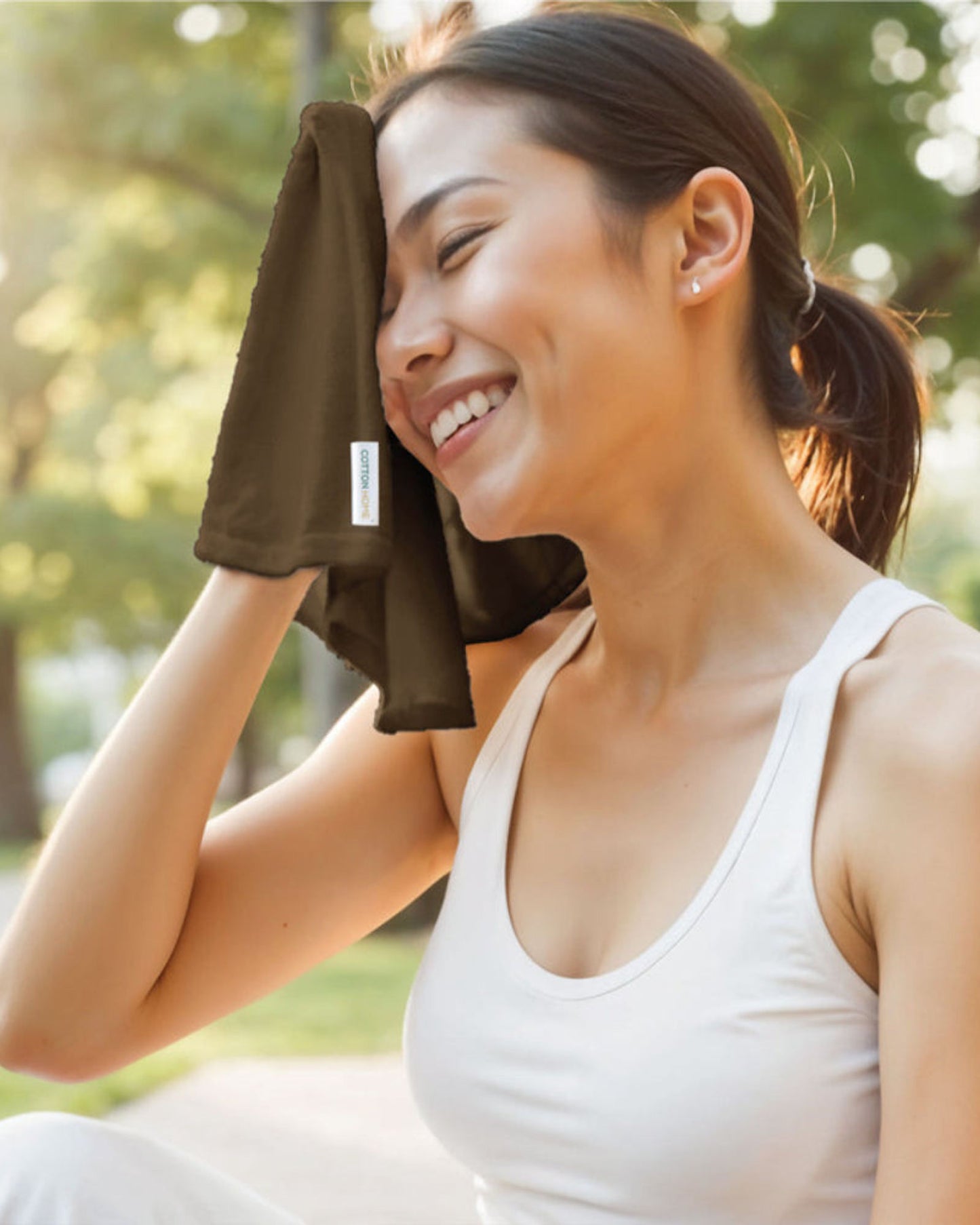 مناشف قطنية فاخرة من كوتون هوم، 30×30 سم، طقم من 4 قطع، منشفة وجه، 600 غرام/متر مربع، سريعة الجفاف ومتينة