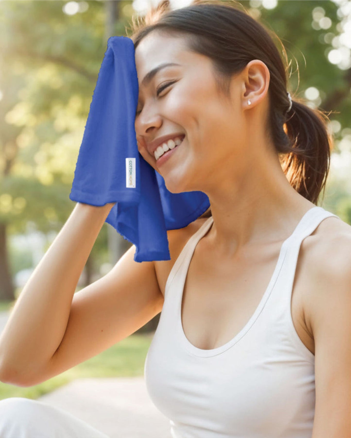 مناشف قطنية فاخرة من كوتون هوم، 30×30 سم، طقم من 4 قطع، منشفة وجه، 600 غرام/متر مربع، سريعة الجفاف ومتينة