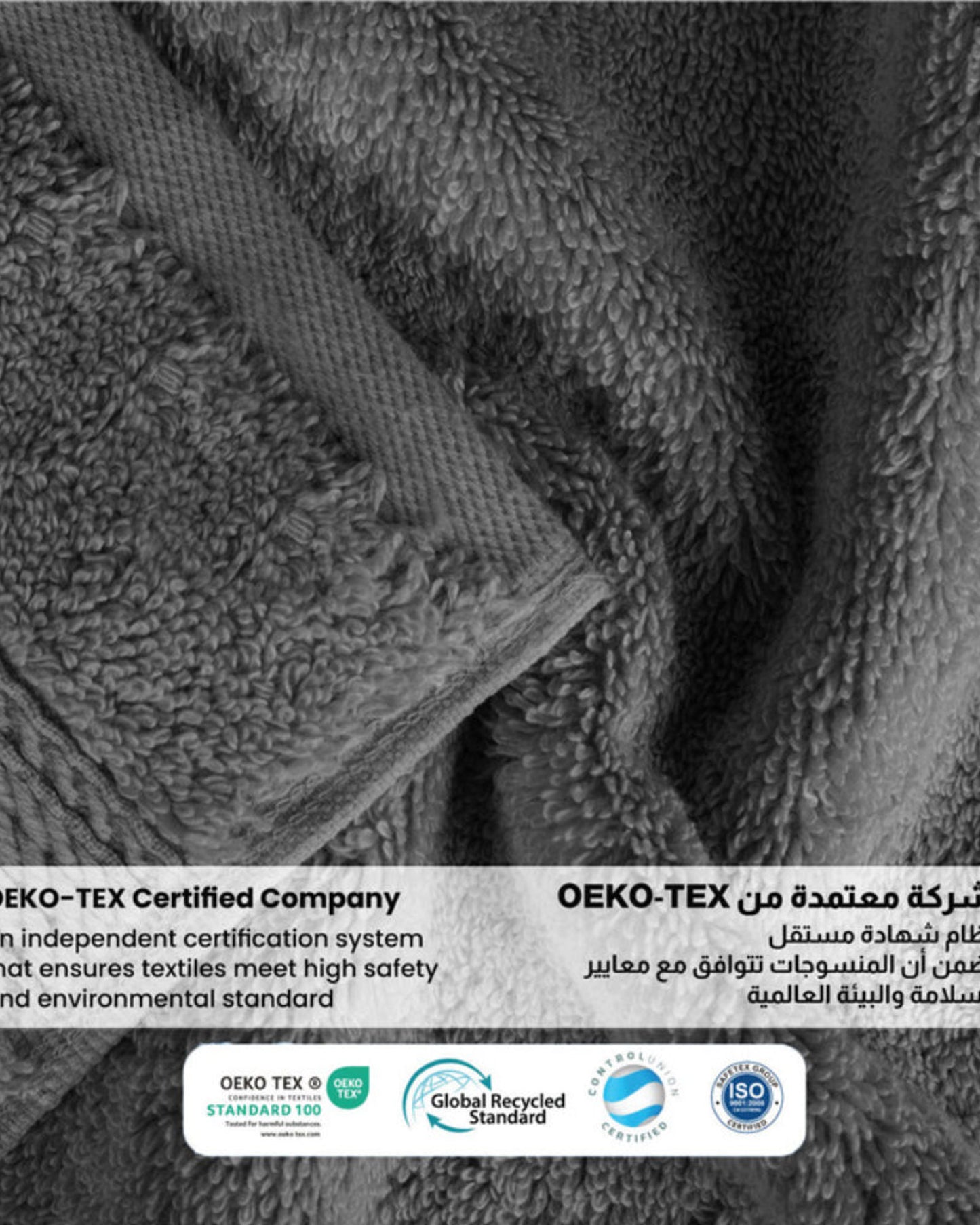 مناشف قطنية فاخرة من كوتون هوم، 30×30 سم، طقم من 4 قطع، منشفة وجه، 600 غرام/متر مربع، سريعة الجفاف ومتينة