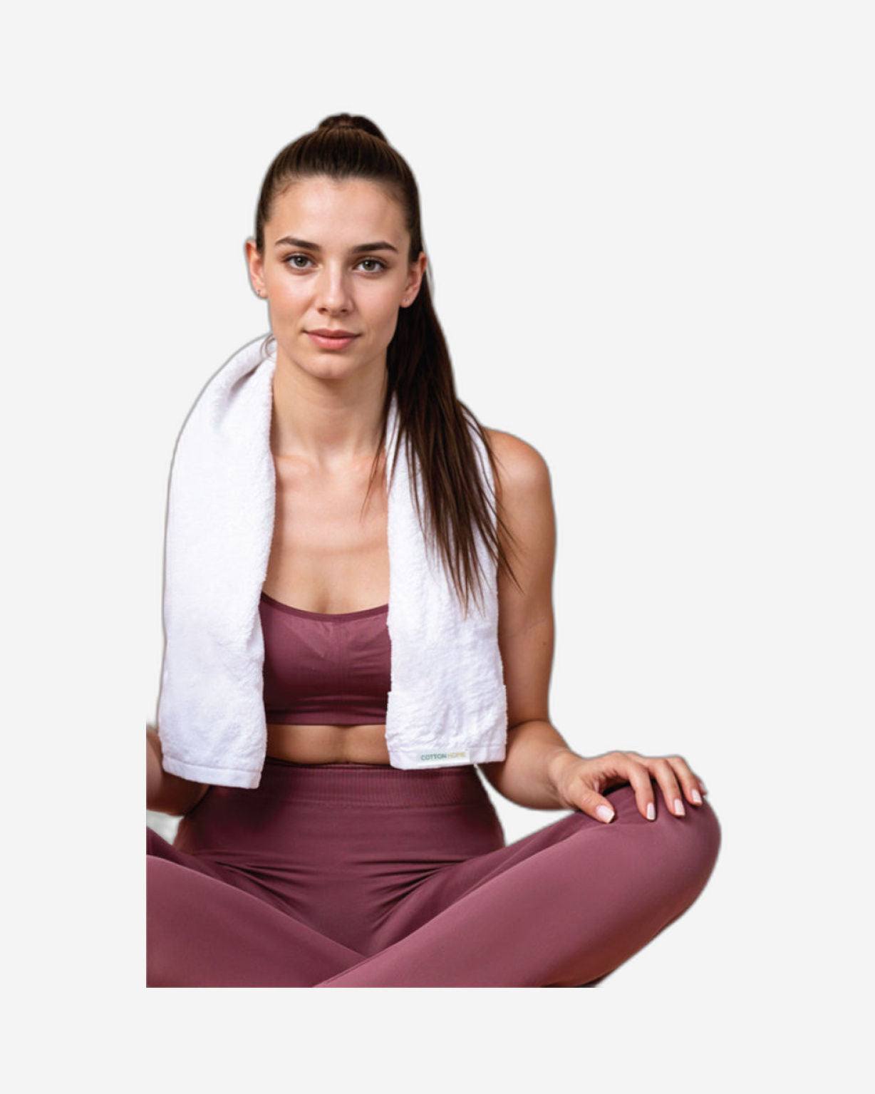 مناشف قطنية فاخرة من كوتون هوم، 40×70 سم، طقم من 4 قطع، 600 غرام/متر مربع، سريعة الجفاف ومتينة