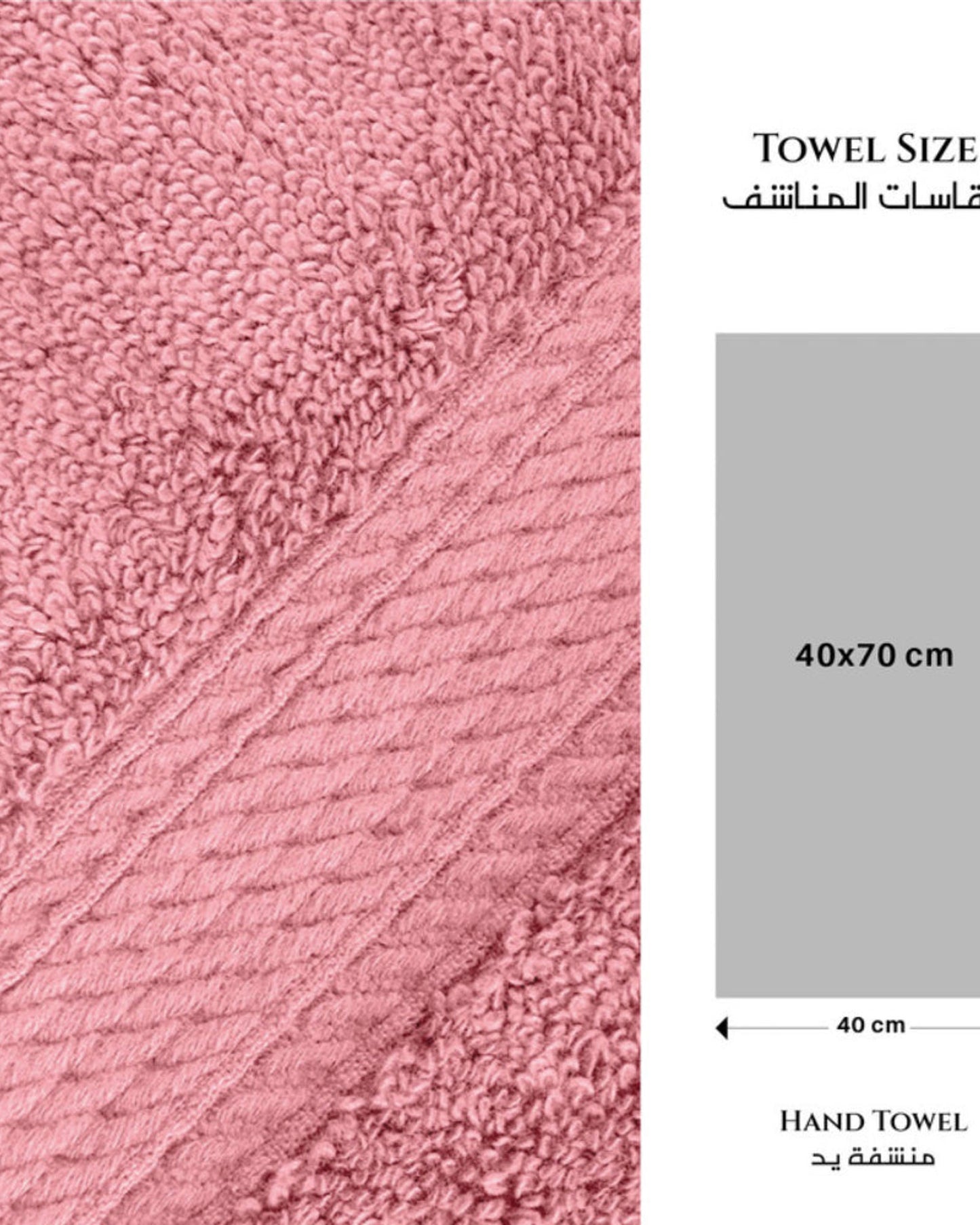 مناشف قطنية فاخرة من كوتون هوم، 40×70 سم، طقم من 4 قطع، 600 غرام/متر مربع، سريعة الجفاف ومتينة