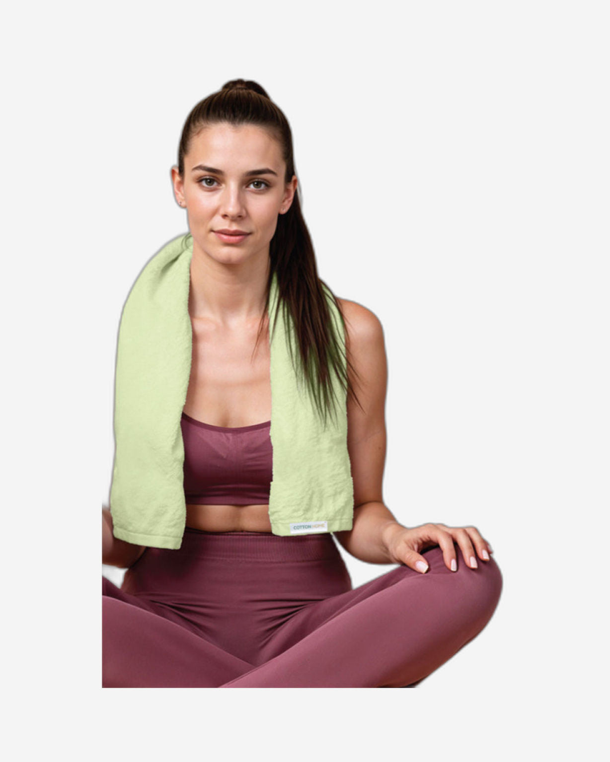 مناشف قطنية فاخرة من كوتون هوم، 40×70 سم، طقم من 4 قطع، 600 غرام/متر مربع، سريعة الجفاف ومتينة