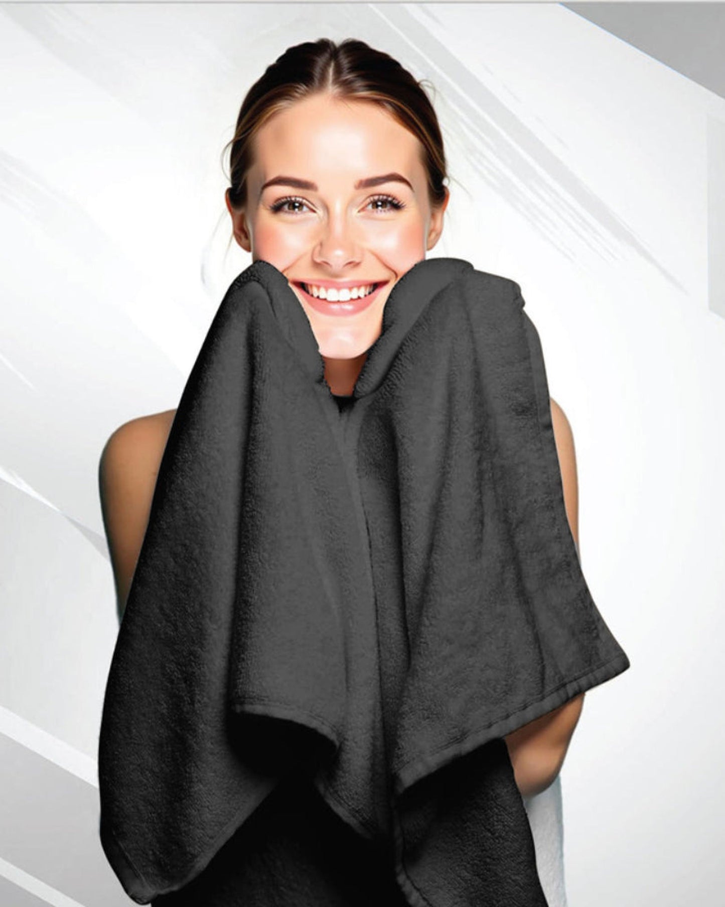 مناشف حمام قطنية منزلية 4 قطع