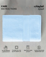 طقم مناشف قطنية فاخرة من كوتون هوم، مكون من 8 قطع: 4 مناشف للوجه (30×30 سم)، منشفتان لليدين (40×70 سم)، منشفتان للاستحمام (70×140 سم)، وزن 600 غرام/متر مربع، سريع الجفاف ومتين.