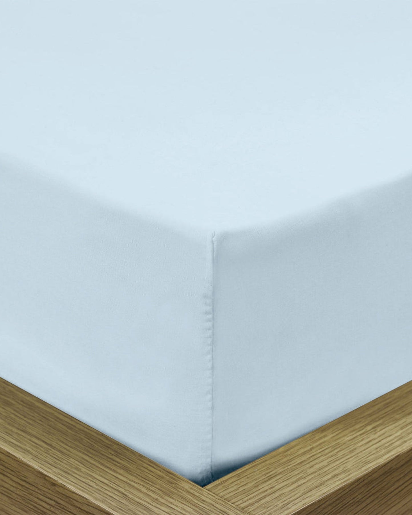 ملاءة سرير قطنية منزلية قطعة واحدة فائقة النعومة باللون الأزرق السماوي