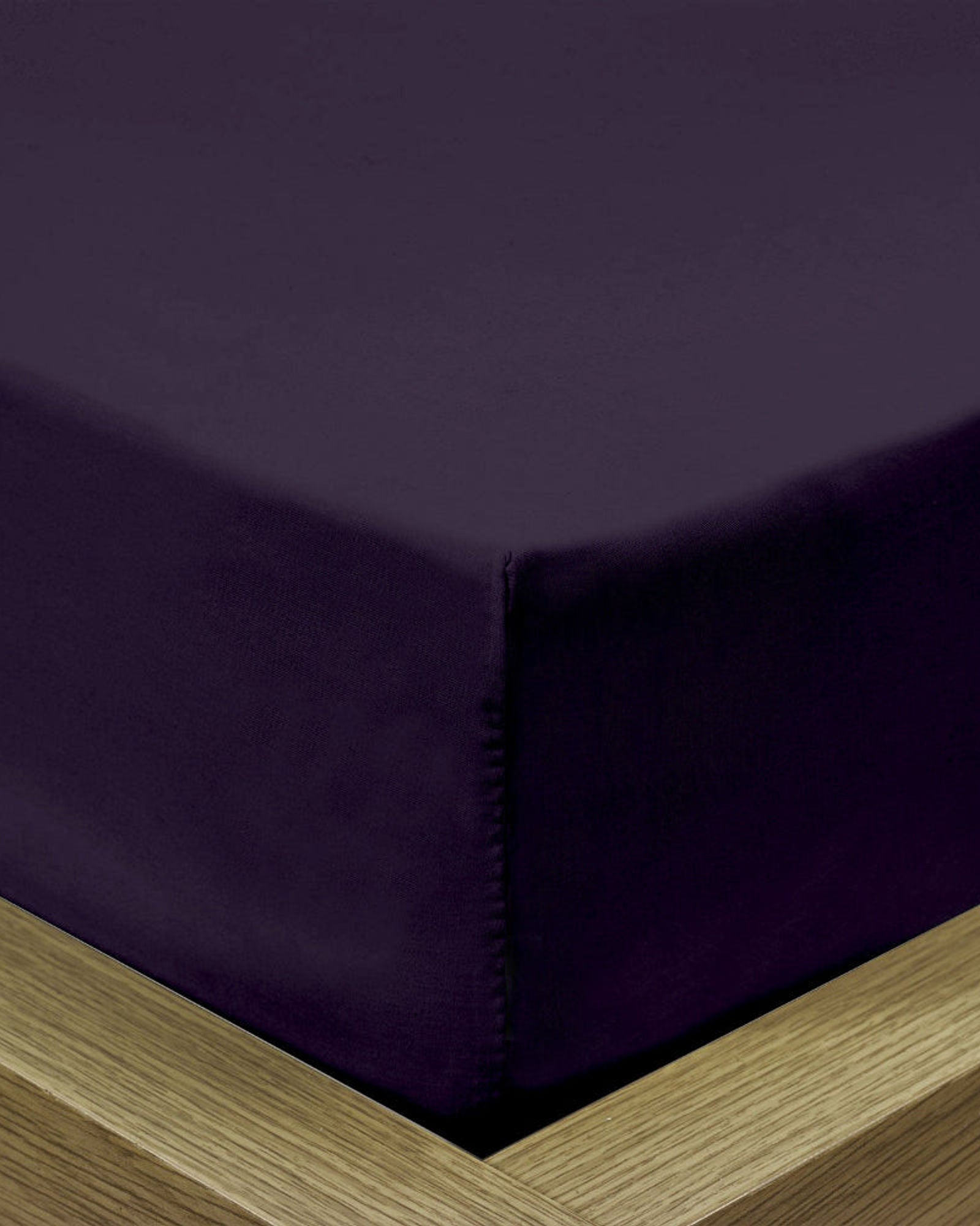 ملاءة سرير قطنية منزلية فائقة النعومة، قطعة واحدة، بنفسجي