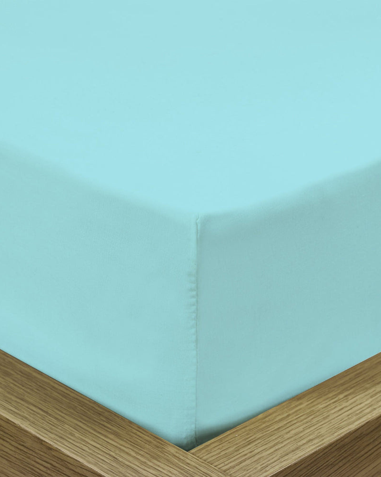 ملاءة سرير قطنية منزلية فائقة النعومة، قطعة واحدة، فيروزي