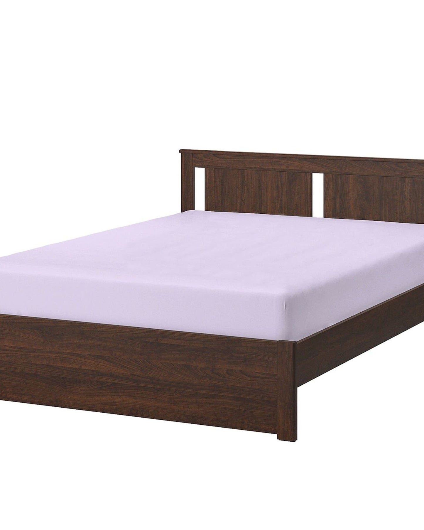 ملاءة سرير قطنية منزلية قطعة واحدة فائقة النعومة بلون بنفسجي فاتح