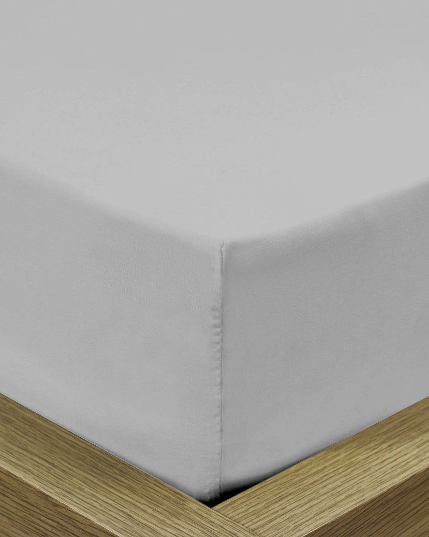 ملاءة سرير قطنية منزلية قطعة واحدة فائقة النعومة رمادية