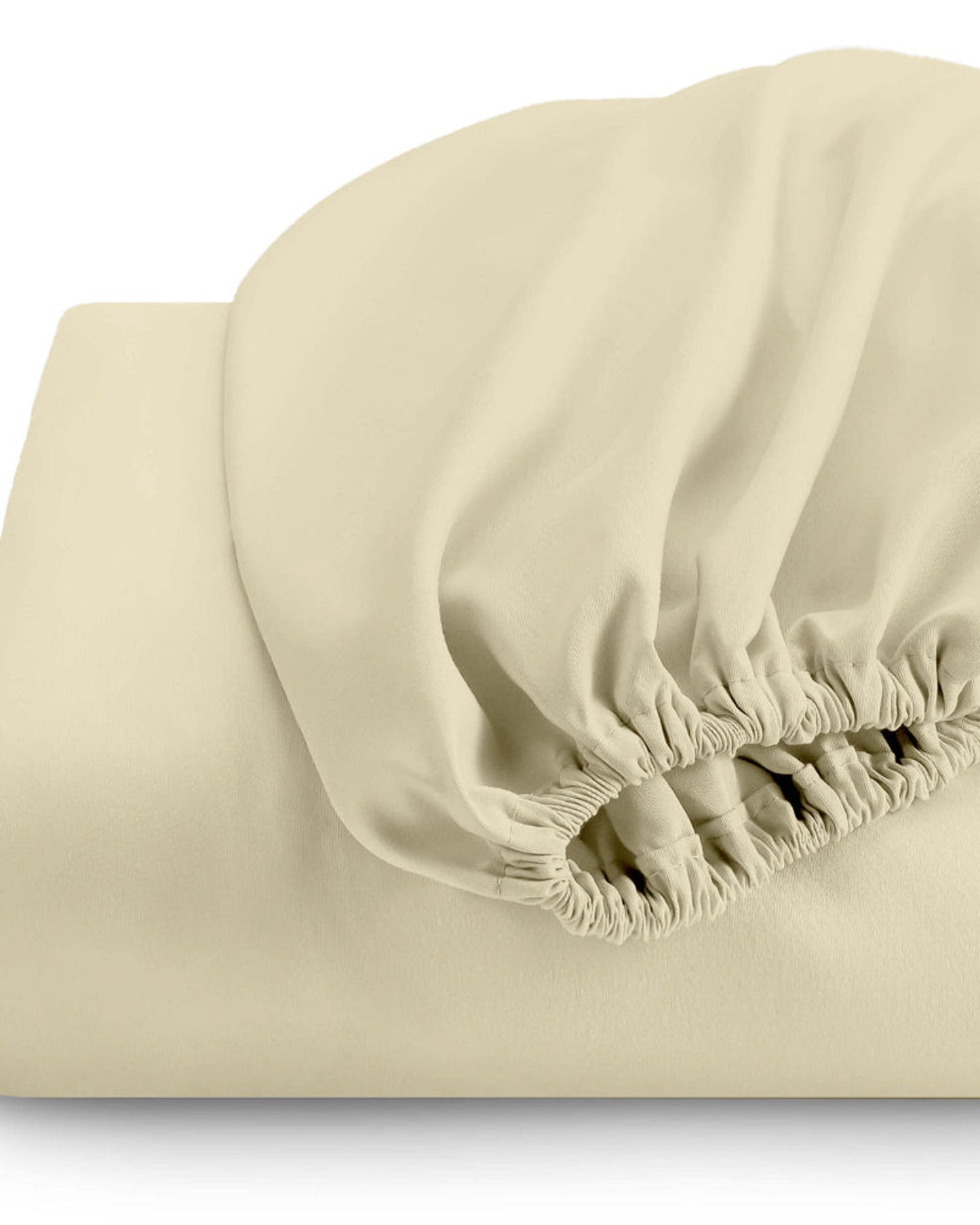 ملاءة سرير قطنية منزلية قطعة واحدة فائقة النعومة بيج داكن