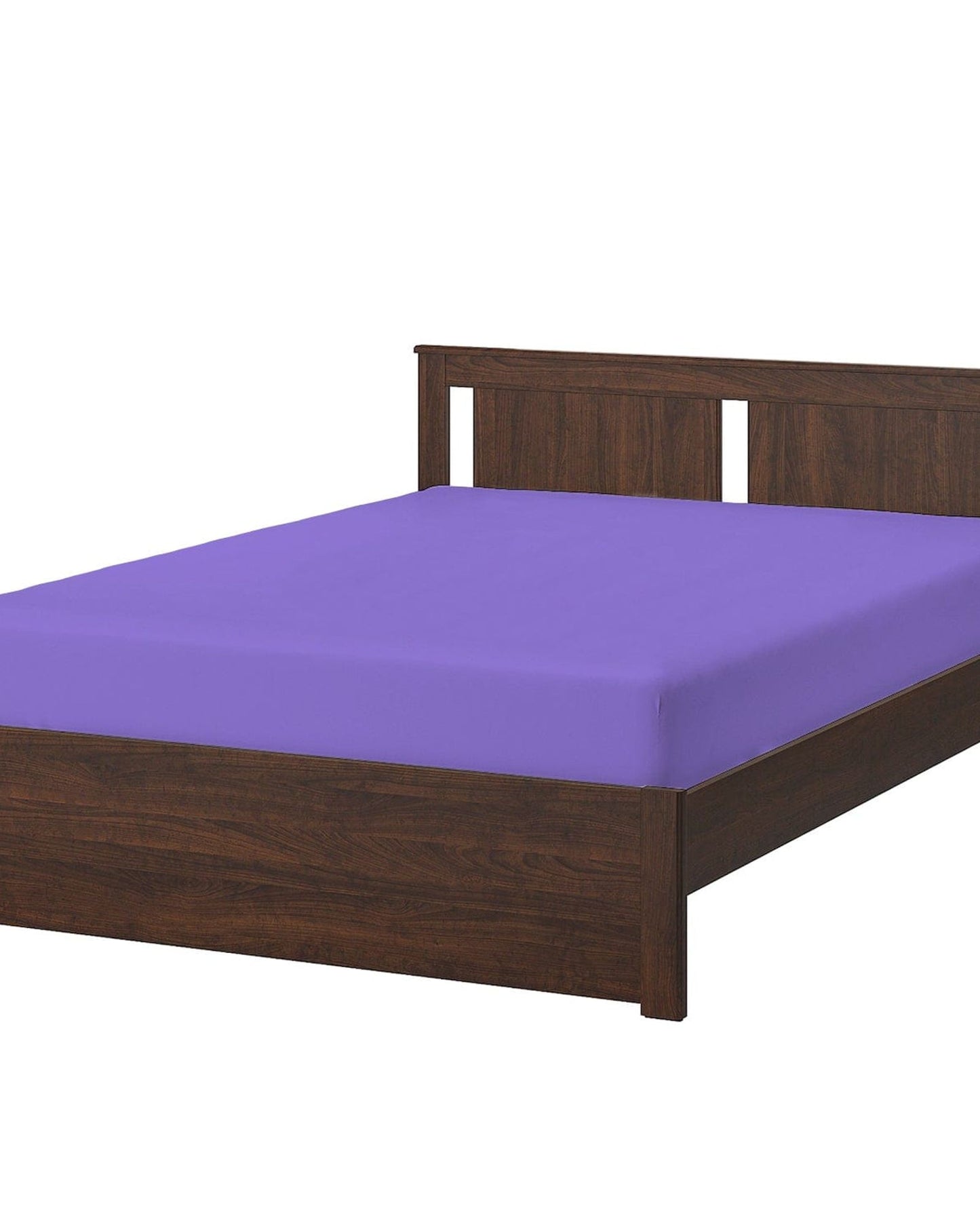 ملاءة سرير قطنية منزلية قطعة واحدة فائقة النعومة بنفسجي