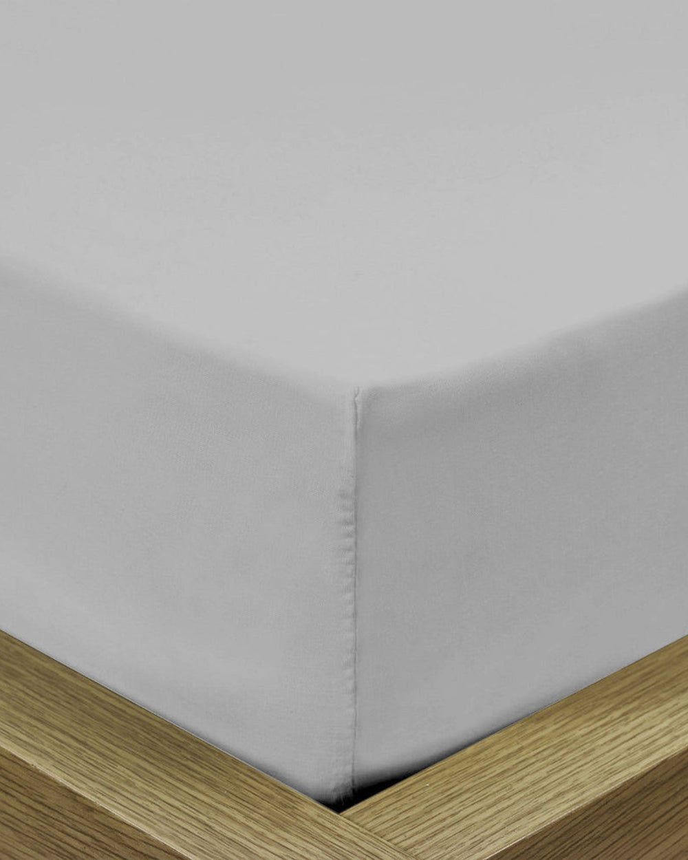 ملاءة سرير قطنية منزلية قطعة واحدة فائقة النعومة باللون الرمادي