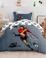 طقم غطاء لحاف للأطفال من Cotton Home مكون من 3 قطع بتصميم كرة قدم