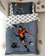 طقم غطاء لحاف للأطفال من Cotton Home مكون من 3 قطع بتصميم كرة قدم