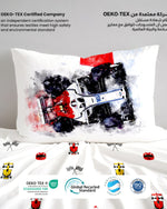 طقم غطاء لحاف للأطفال من Cotton Home مكون من 4 قطع بتصميم سيارة