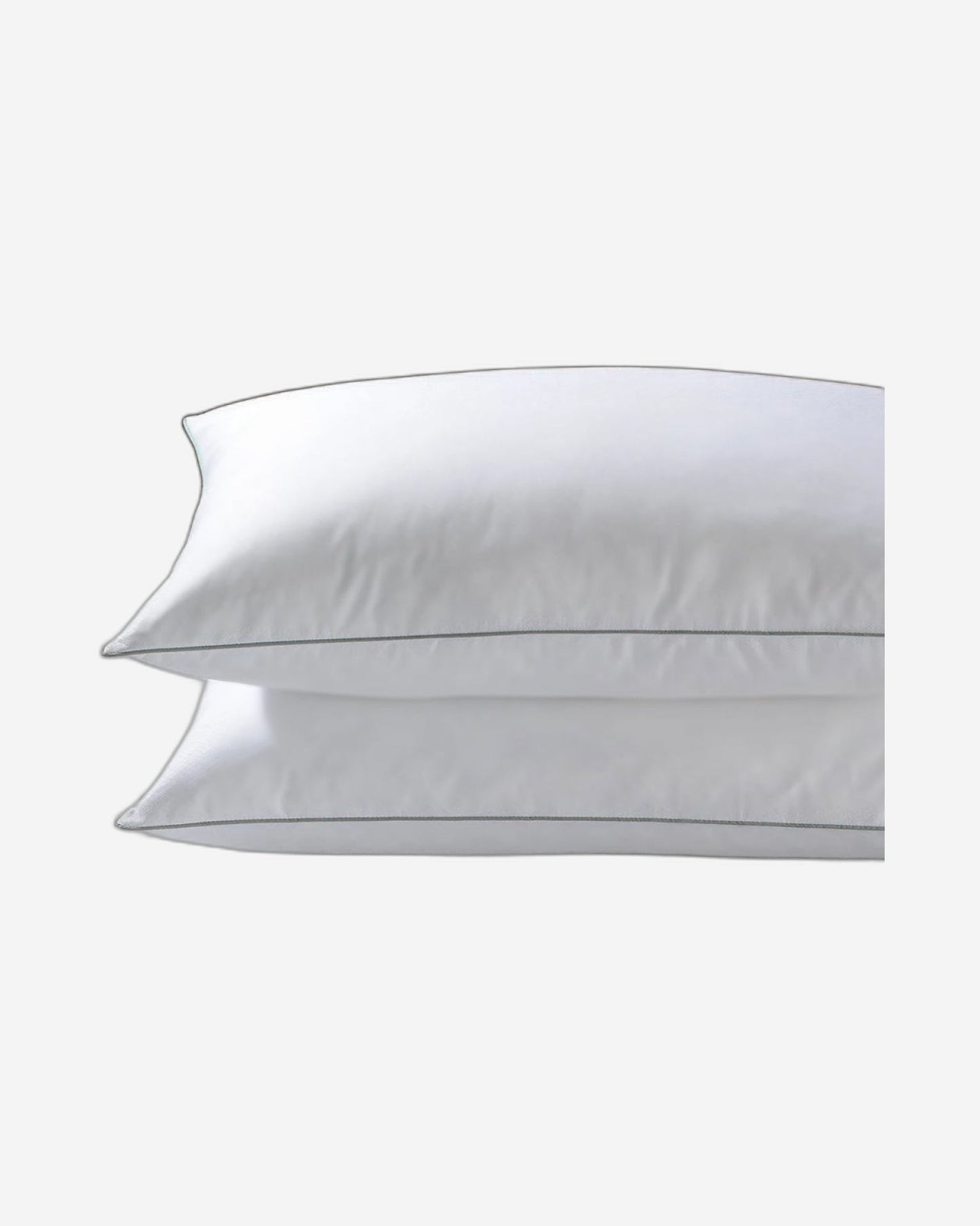 وسادة منزلية قطنية فاخرة من قطعتين، لون رمادي مع حبل