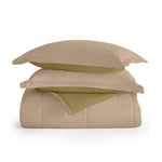 Cotton Home Adult 3-piece Set Reversible Comforter Stone