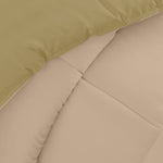 طقم لحاف قطني للكبار من 3 قطع قابل للعكس، لون حجري