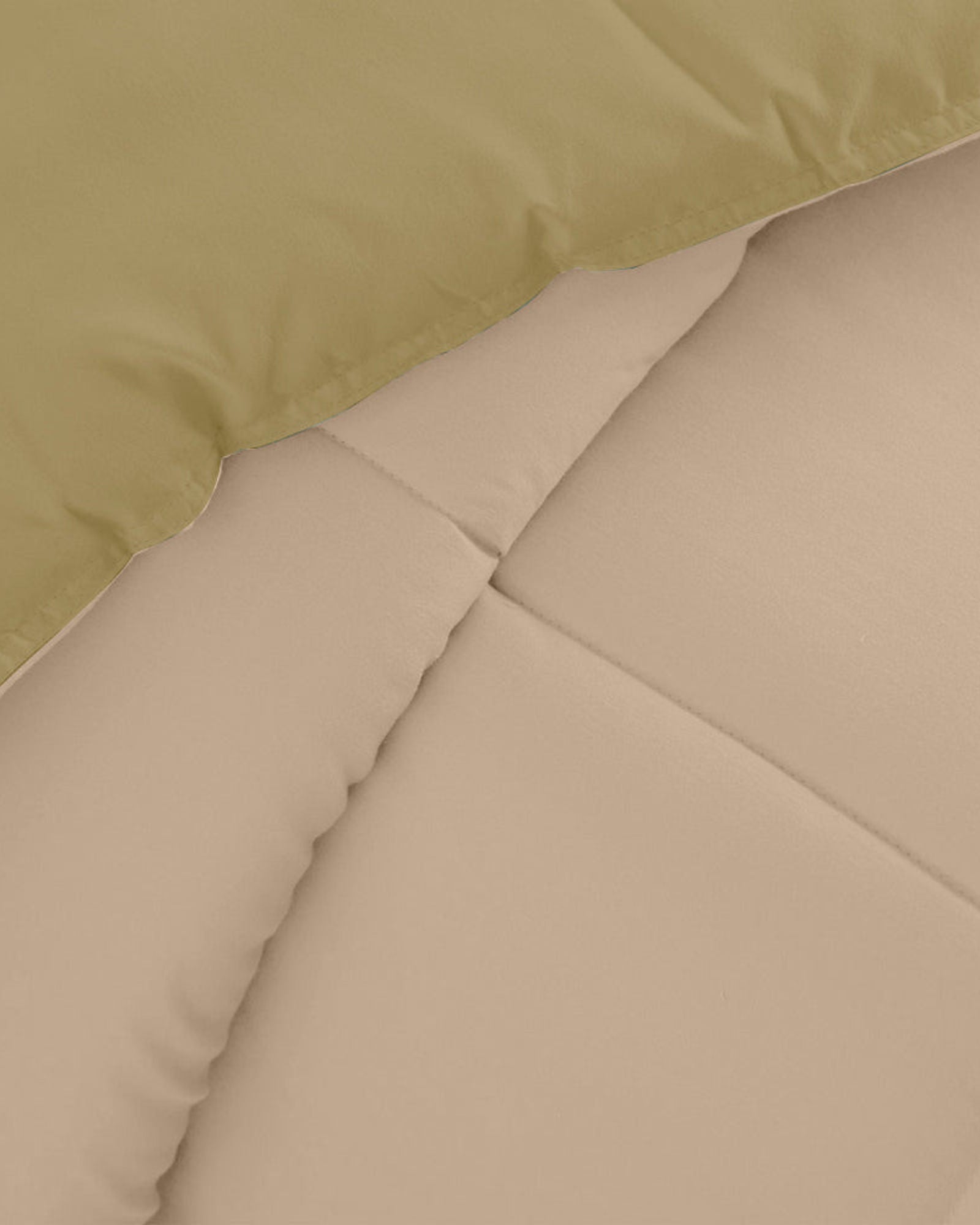 طقم لحاف قطني للكبار من 3 قطع قابل للعكس، لون حجري