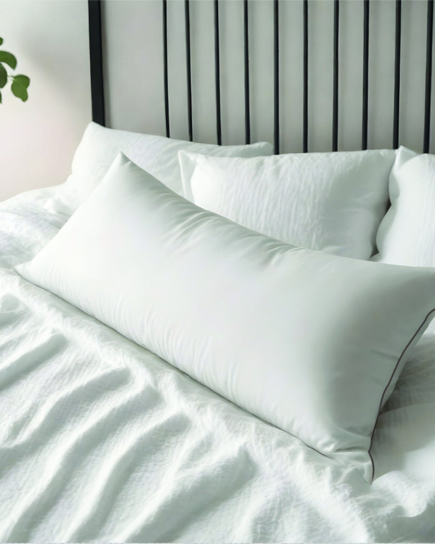 وسادة منزلية قطنية مقاومة للريش، حبل أسود