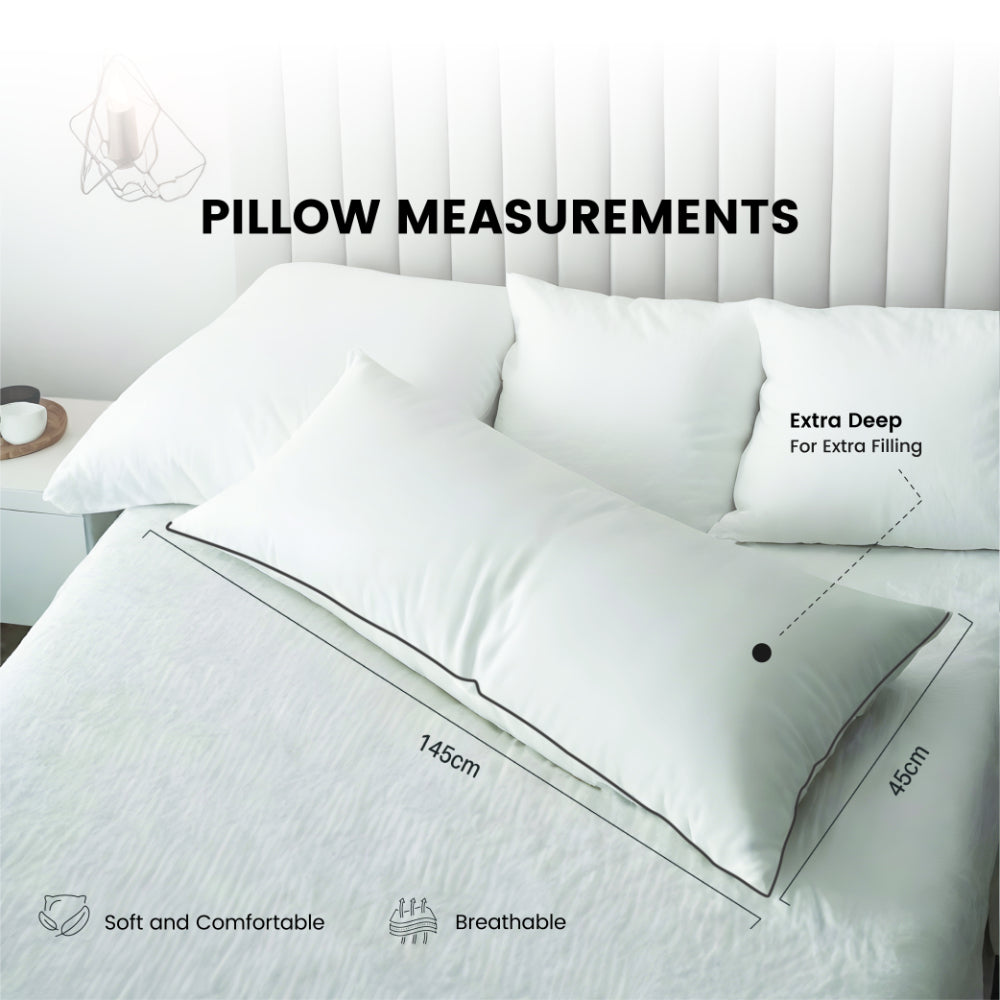 وسادة جسم قطنية منزلية مقاومة للأسفل مع سلك أسود