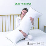 وسادة جسم قطنية منزلية مقاومة للأسفل مع سلك أسود